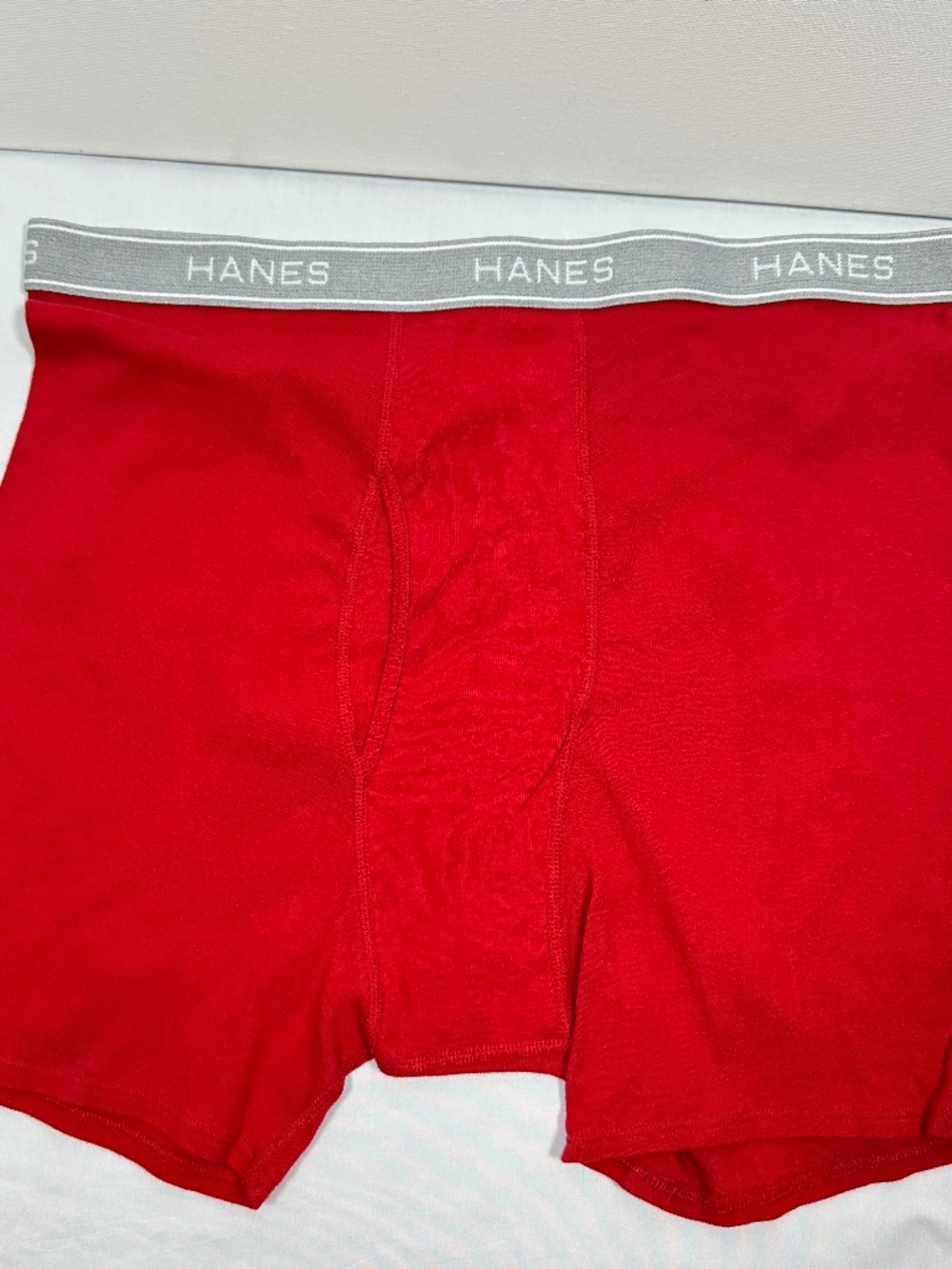Men's Red Hanes Boxer Brief Size XL, Like New